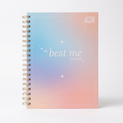 Natalies Outlet My Best Me Journal - A4+ Spiral Bound Quarterly Planner with 252 Pages for Daily Reflections & Productivity - Comfortable Writing Experience - 80 gsm Paper - 11 Sections for Organization - Personal Organizer Book