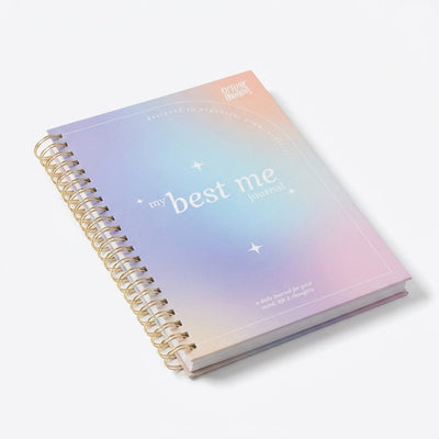 Natalies Outlet My Best Me Journal - A4+ Spiral Bound Quarterly Planner with 252 Pages for Daily Reflections & Productivity - Comfortable Writing Experience - 80 gsm Paper - 11 Sections for Organization - Personal Organizer Book
