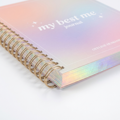 Natalies Outlet My Best Me Journal - A4+ Spiral Bound Quarterly Planner with 252 Pages for Daily Reflections & Productivity - Comfortable Writing Experience - 80 gsm Paper - 11 Sections for Organization - Personal Organizer Book