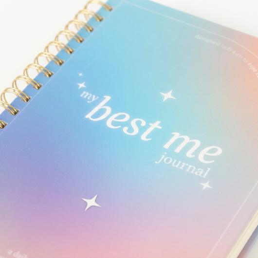 Natalies Outlet My Best Me Journal - A4+ Spiral Bound Quarterly Planner with 252 Pages for Daily Reflections & Productivity - Comfortable Writing Experience - 80 gsm Paper - 11 Sections for Organization - Personal Organizer Book